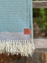 Load image into Gallery viewer, Klippan 'Harald' Dusty Blue Wool Throw
