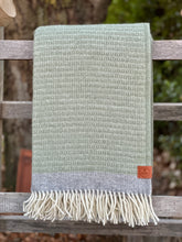 Load image into Gallery viewer, Klippan 'Harald' Light Green Wool Throw