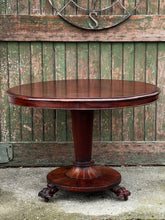 Load image into Gallery viewer, Antique Clawfoot Rosewood Tilt Top Centre Table
