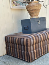 Load image into Gallery viewer, Grove Stripe Linen Ottoman