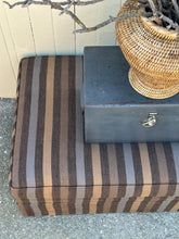 Load image into Gallery viewer, Grove Stripe Linen Ottoman