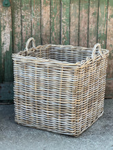 Load image into Gallery viewer, Large Square Cane Basket
