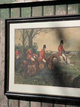 Load image into Gallery viewer, Antique Framed J. Harris Fox Hunting Print #2
