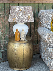 Brass Round Side Table