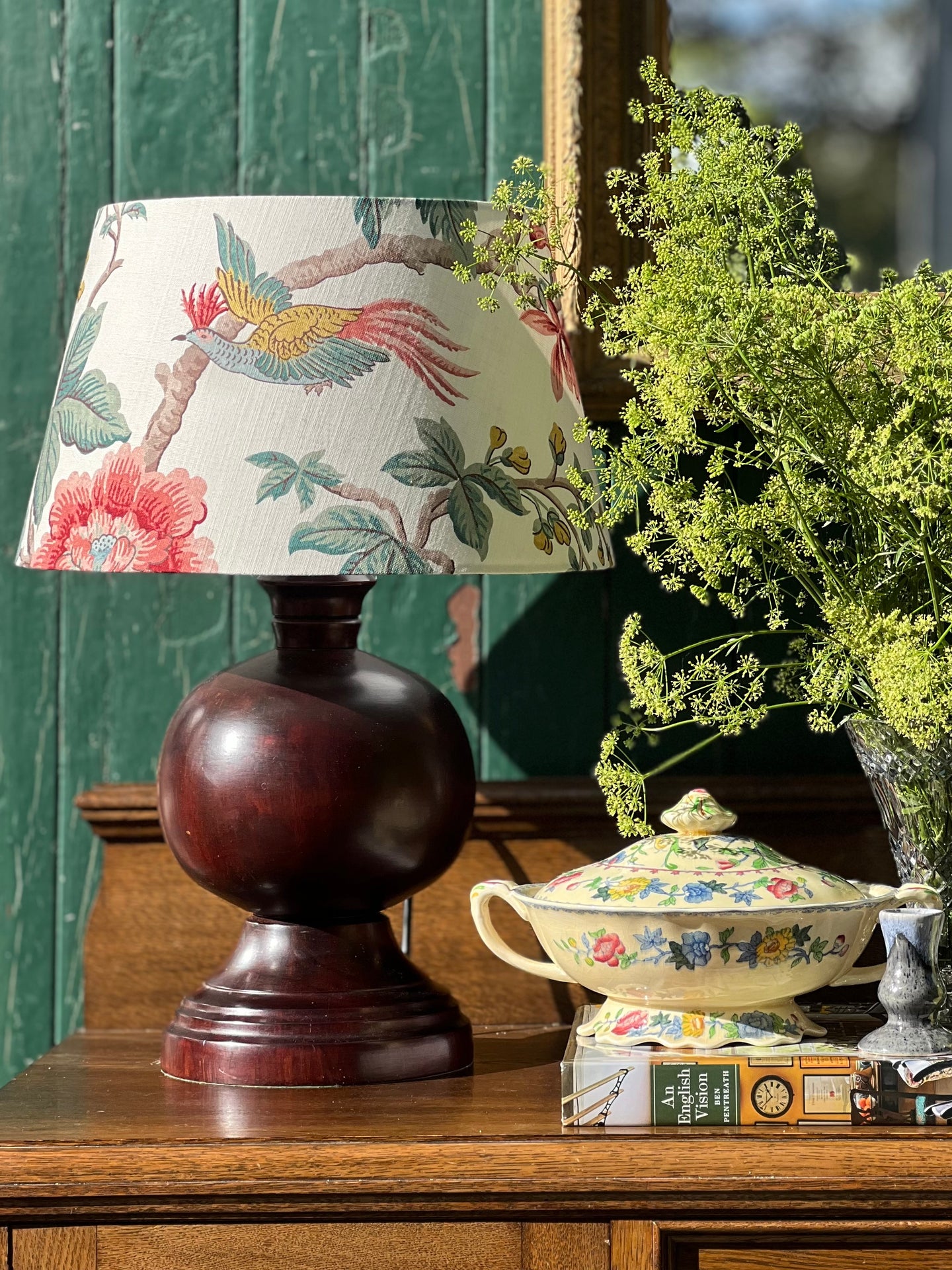 Antique Wooden Lamp Base