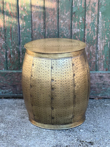 Brass Round Side Table