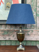 Load image into Gallery viewer, Navy Linen Lampshade
