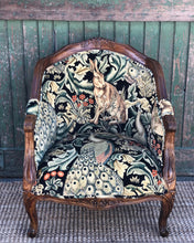 Load image into Gallery viewer, French Tub Chair in William Morris Forest Velvet
