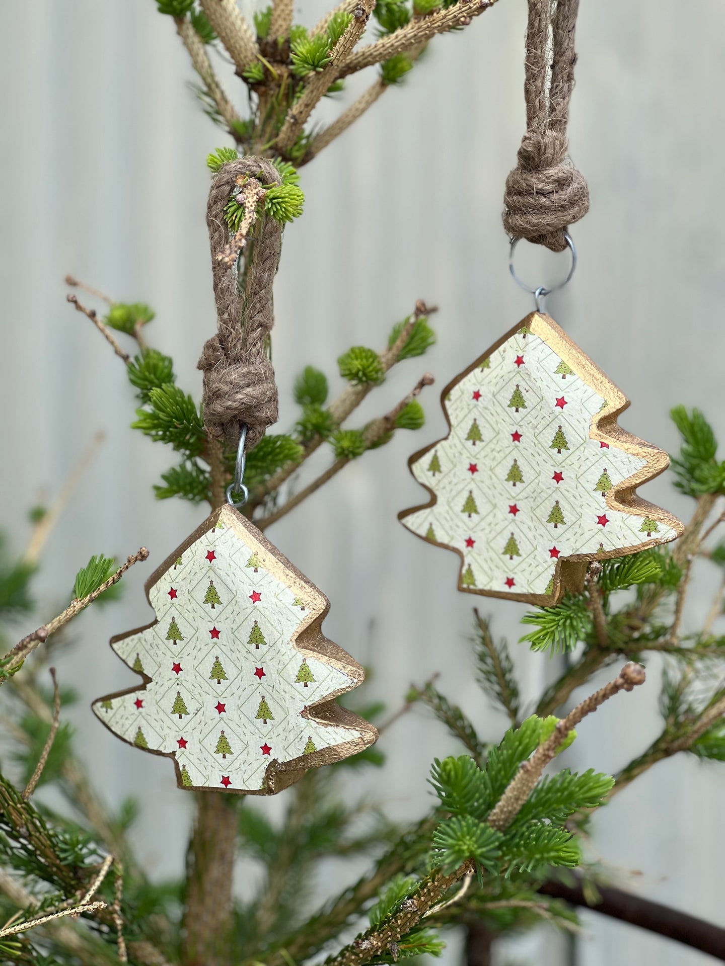 Wooden Christmas Tree Decoration