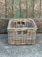 Load image into Gallery viewer, Small Storage Rectangle Cane Basket
