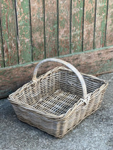 Load image into Gallery viewer, Small Rectangle Cane basket with Handle
