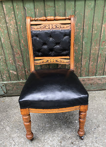 Leather Wooden Chair