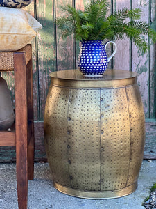 Brass Round Side Table