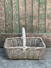 Load image into Gallery viewer, Small Rectangle Cane basket with Handle
