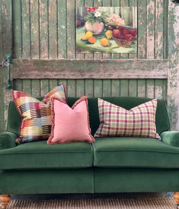 Luxe Green Velvet Sofa
