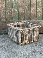 Load image into Gallery viewer, Small Storage Rectangle Cane Basket
