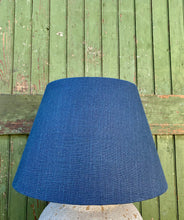 Load image into Gallery viewer, Navy Linen Lampshade
