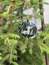 Load image into Gallery viewer, Emerald Reindeer Christmas Decoration
