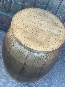 Brass Round Side Table