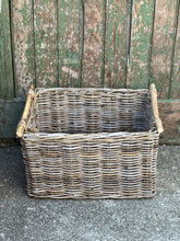 Load image into Gallery viewer, Medium Wooden Handle Cane Basket
