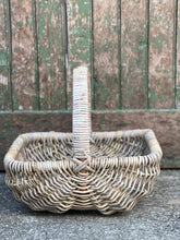 Load image into Gallery viewer, Oval Rolled Top Cane Basket with Handle
