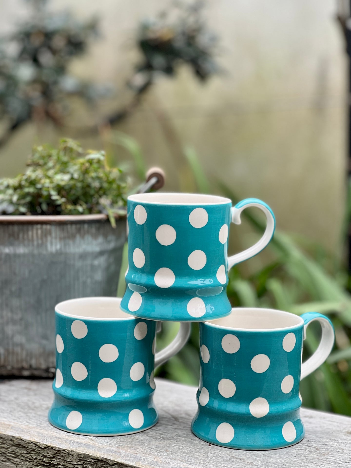 Whittards Chelsea Teal Spot Mug
