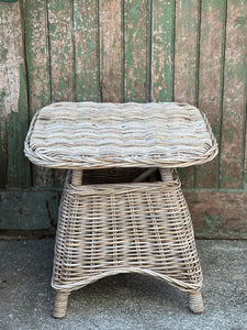 Cane Side Table