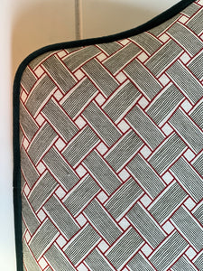 Soane Pillar Box Webbing Queen Headboard