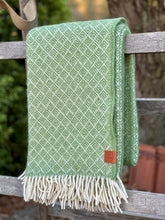 Load image into Gallery viewer, Klippan 'Pampas' Green Wool Throw
