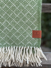 Load image into Gallery viewer, Klippan 'Pampas' Green Wool Throw
