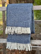 Load image into Gallery viewer, Klippan 'Ralph' Navy Wool Throw
