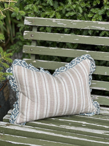 Ashfield Ruffle Stripe Cushion