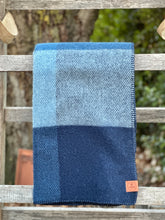 Load image into Gallery viewer, Klippan 'Block' Blue Wool Throw

