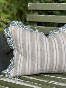 Ashfield Ruffle Stripe Cushion