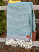 Load image into Gallery viewer, Klippan 'Harald' Dusty Blue Wool Throw

