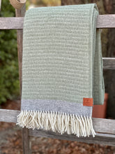 Load image into Gallery viewer, Klippan 'Harald' Light Green Wool Throw
