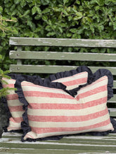 Load image into Gallery viewer, Andrew Martin Ruffle Stripe Cushion
