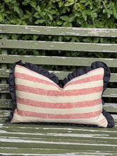 Load image into Gallery viewer, Andrew Martin Ruffle Stripe Cushion
