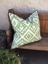 Load image into Gallery viewer, Piped Ikat Cushion
