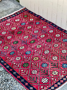 Vintage Tabriz Persian Rug