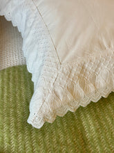 Load image into Gallery viewer, Constantine Broderie Flange Cotton Pillowcase Set
