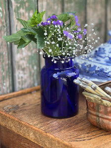 Cobalt Blue Glass Jar