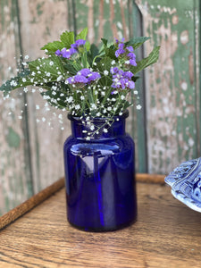 Cobalt Blue Glass Jar