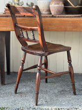 Load image into Gallery viewer, Antique Oak Wooden Chair
