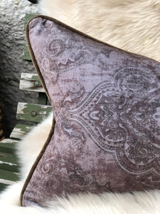 Velvet Paisley Cushion