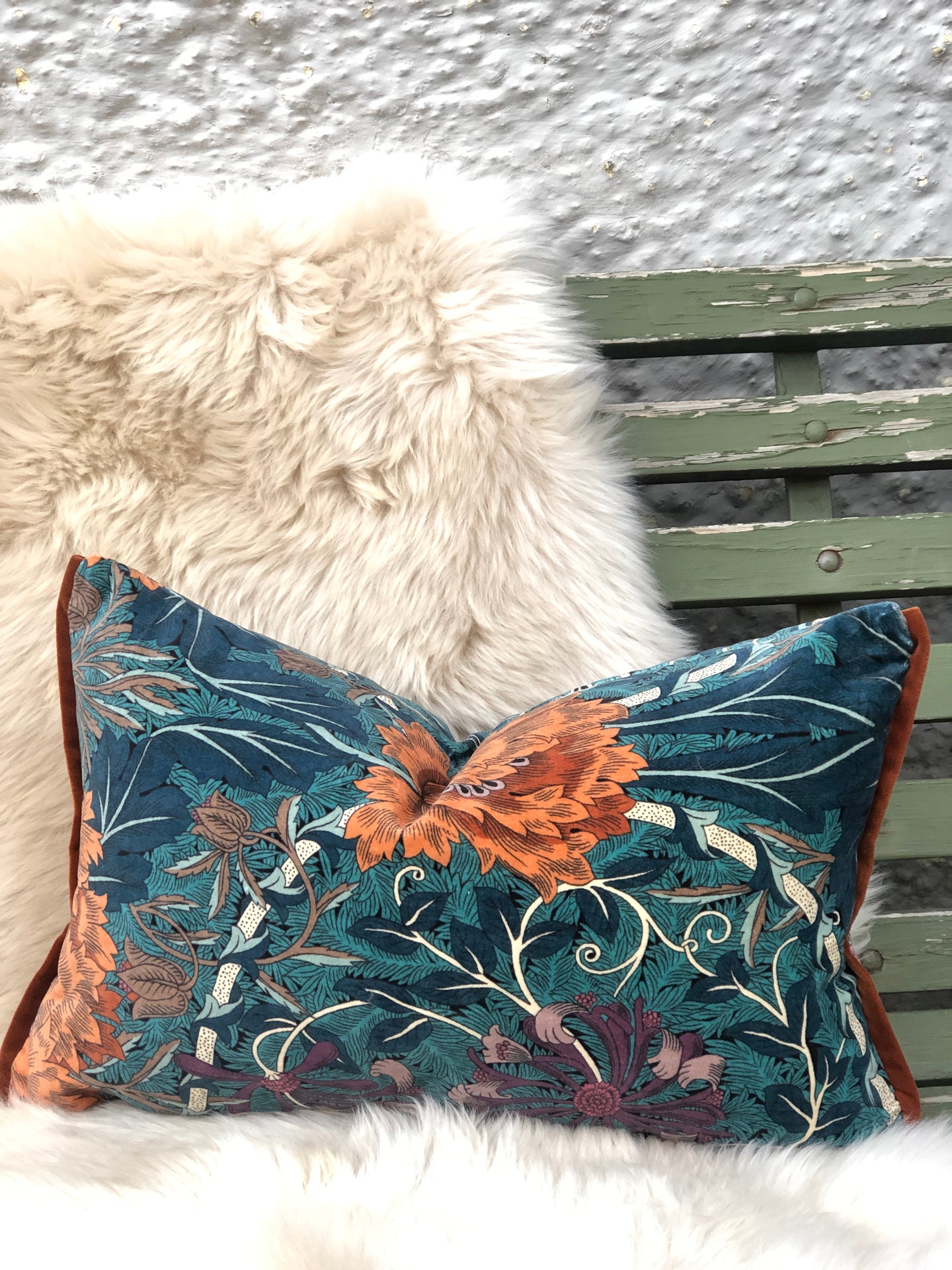 William Morris Velvet Cushion