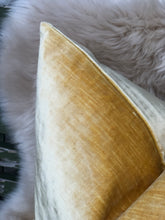 Load image into Gallery viewer, Andrew Martin Canary Velvet Cushion
