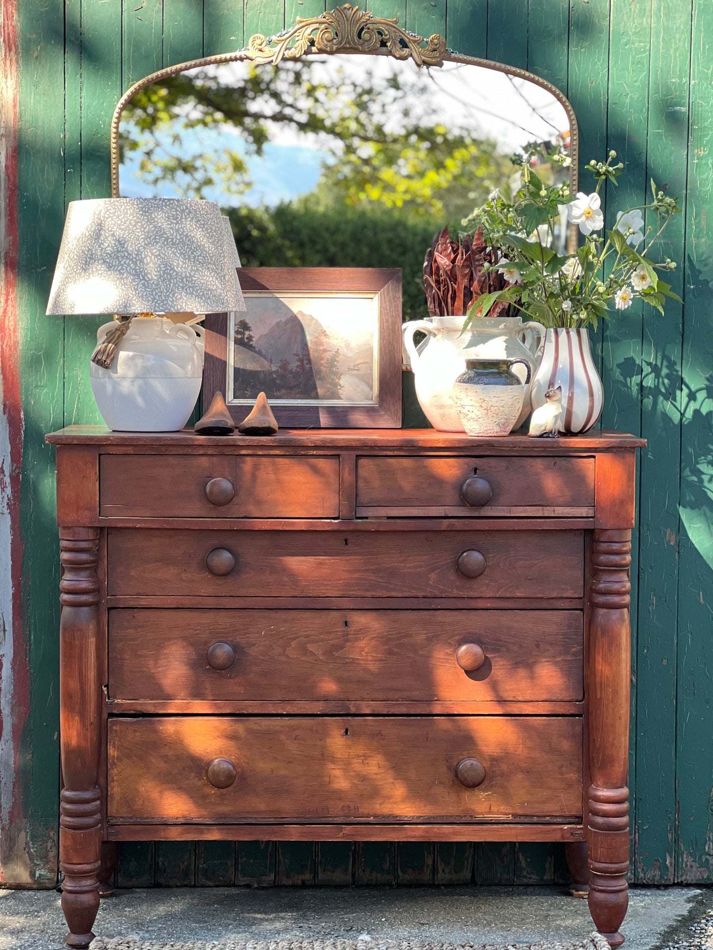 Vintage Edwardian Scottish Pine Chest Of Draws