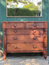 Load image into Gallery viewer, Vintage Edwardian Scottish Pine Chest Of Draws
