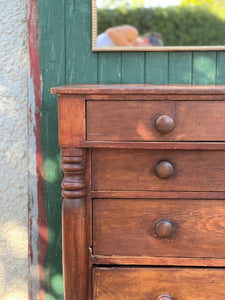 Vintage Edwardian Scottish Pine Chest Of Draws